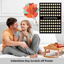 Couple Game Scratch Off Poster Bedtime Calendar Poster Scratch Off 100 Dates List Valentines Day Gifts Couple Memorable Moments