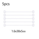 5PCS Clear Piercing Septum Nose Studs Nose Hoop Tongue Ring Helix Ear Hoop Lip Stud Eyebrow Tragus Septum Horseshoe Rings