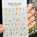 1 Pc Nail Strip Stickers Black/Gold/Rose Gold/Silver Metal Strip Tape Nail Art Adhesive DIY Foil Tips Nail Sticker Decals NK11