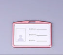 Women Men Bank Credit Card ID Holder Aluminium Alloy Business Card Case Work Card Badge Lanyard Holder Protector Cover