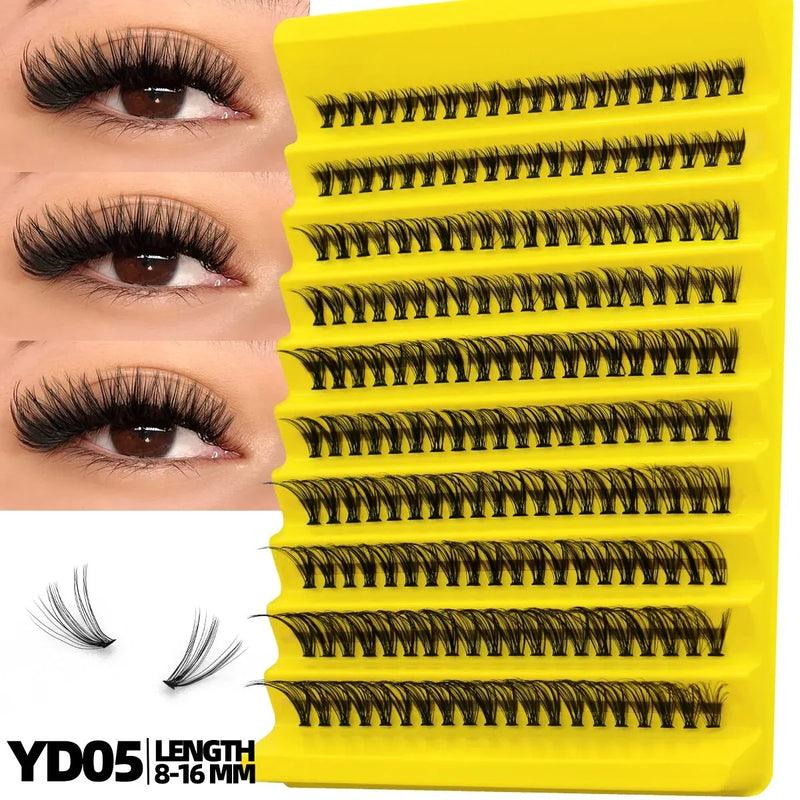 Cluster Lashes Mixed Tray Individual Eyelashes 3D Volume Eye Lashes Soft Natural Lashes Makeup Tools
