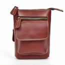 Retro Men's HiP Bum Waist Bags Clip Buckle Belt Waist Packs Zip Small Mini Fanny Pack Genuine Leather Cowhide Man Belt Pouch