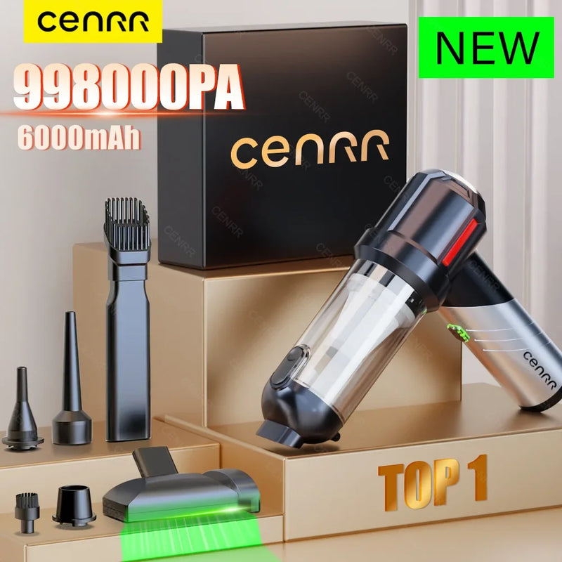 CENRR 998000PA Mini Car Vacuum CleanerCordless Powerful Wireless Car Cleaner HandHeld Portable Vacuum Cleaner Home Appliance