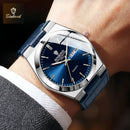 BINBOND New Authentic Youth Men's Quartz Watchwith Fashion Leather Strap Waterproof Luminous Calendar Luxury Business Men Watch