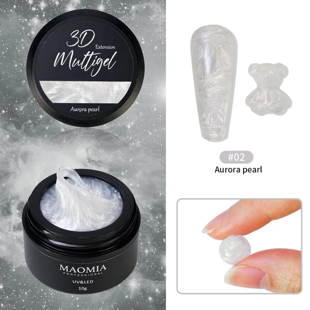 Non stick hand Extension gel Soft Solid Gel Polish 3D Multigel Stereoscopic Carved Gel Soak Off UV LED Nail Painting Sculpture