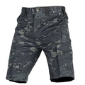 Summer Men Cargo Shorts Quick Dry Tactical Short Pants Multi-Pocket Shorts Men's Outdoor Hunting Fishing Knee Length Trousers