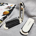 Foldable Hair Brush Portable Massage Comb Head Massager Anti-Static Travel Hair Combs with Mirror Girls Hair Styling Accessories