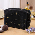 Star Cosmetic Bag for Women Travel Portable Toiletry Bag Soft Velvet Cosmetics Makeup Brush Lipstick Storage Bag Organizer Pouch