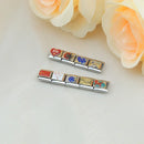 Hapiship 2023 Fashions Game Moon Bingo Princess Heart Charm Links Fit 9mm Bracelet Stainless Steel Making DIY Jewelry DJ717-D