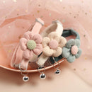 Cute knitting Flower Bell Collar Adjustable Cat Necklace Pet Collar Traction Safety Buckle Necklace Small Dog Dog Supplies