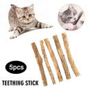5pc Catnip Stick Pet Cat Molar All Natural Self-healing Polygonum Cleaning Toys Teeth Chews Suppli Boredom Wooden Snacks Re O0R2