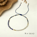 KKBEAD Tiny Beads Dainty Bracelet Handmade Fabric Rhinestone Evil Eye Bracelets for Women Colombia Jewelry Natural Pearl Pulsera