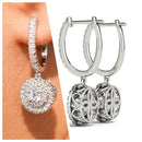 2024 New Bride Engagement Wedding Jewelry Elegant Shiny Mosan Diamond Beautiful Gift Milan Girl Fashion Pendant Earrings