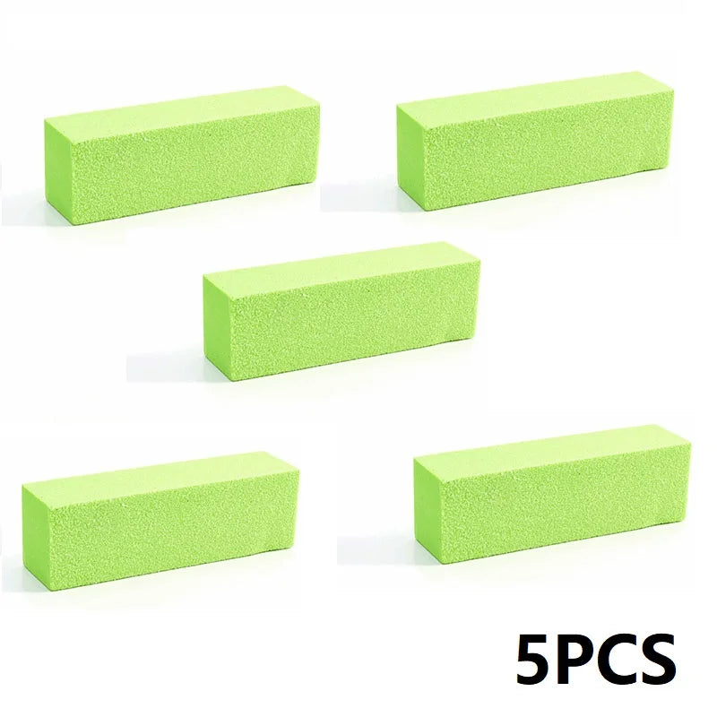 5/10PCS Nail Buffer Sponge Polishing Block Buffer for Polisher Manicure Buff Professional Nail File Milling Cutter for Manicure