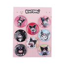 8 Pcs/Set Anime Tinning Tinplate Brooch Sanrio Backpack Badge Souvenir Clothing Gift For Friends