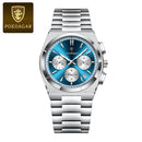 POEDAGAR Luxury Man Quartz Watch Sport Military Watch For Men Waterproof Luminous Date Chronograph Stainless Steel Men's Watches