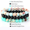 8mm 3Pcs/Set Natural Stone Bracelet Rose Quartz Opal Turquoise Amethysts Hematite Jaspers Bracelets For Women Men Jewelry
