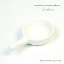 Little Hamster Food Basin Ceramic Rice Bowl Flower and Mouse Djungarian Hamster Special Daily Necessities Cage Toy Set Food Bowl