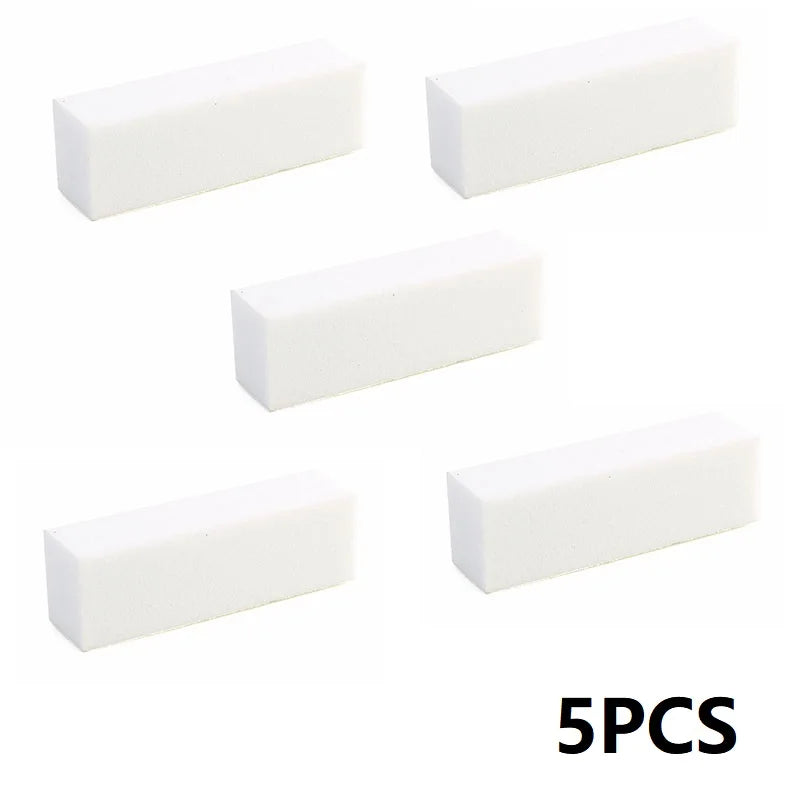 5/10PCS Nail Buffer Sponge Polishing Block Buffer for Polisher Manicure Buff Professional Nail File Milling Cutter for Manicure