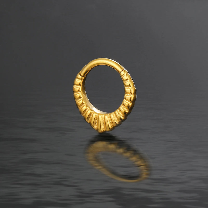 Casvort 1PCS Septum Rings Clip 316L Surgical Stainless Steel Nose Rings Tragus Helix Hoop Piercing Women Body Jewelry New Gift