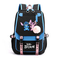 Disney Lilo Stitch Backpacks Teenager USB Charging Laptop Backpack Women Men Rucksack Travel Bag Mochila