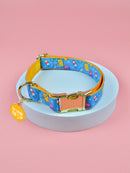 1 Pcs Valentine's Day and New Year Gifts Cute Pet Collar With Pendant Double-Sided Printed Pet Dog And Cat Pet Adjustable Collar
