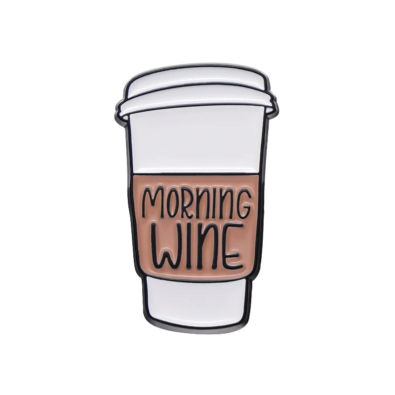 Coffee Cup Enamel Pins We Need Coffee Brooches Lapel Badge Barista Clothes Hat Brooch Pin Jewelry Accessories Gift Wholesale Pin