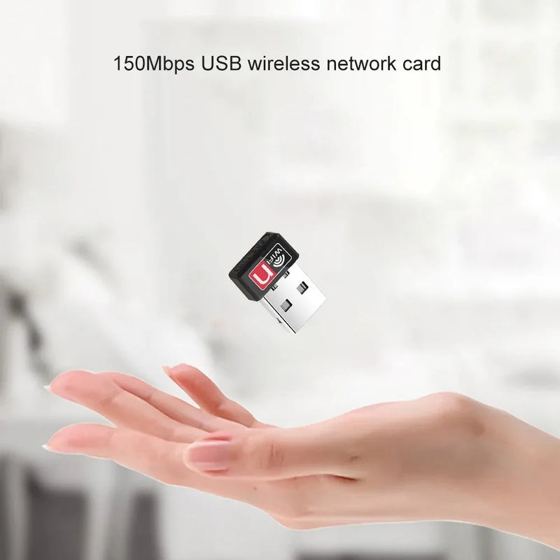 Mini WIFI 6 Adapter 150M/300M Network Card USB Dongle 2.4GHz 802.11AX Signal Reception For PC Laptop Windows 10/11 Driver Free