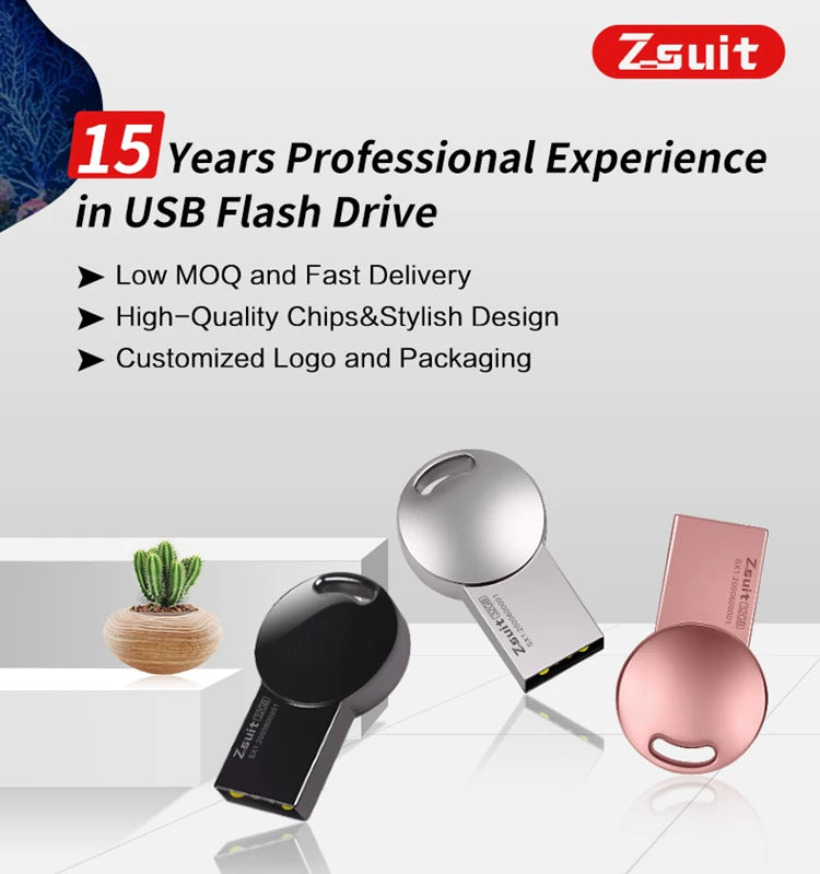 Z-suit New USB Flash Drives 32GB 128GB Pen Drive USB 3.0 High Speed PenDrives Metal Gift For PC/Car/TV USB Memory 64GB Usb drive