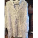 New Elegant V-neck Loose  Embroidery Party Dress Fashion Hollow Solid Lace Dress Women Sexy Ladies Dresses Casual Vestidos 27725