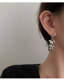 Fashion Cute Hip Hop Bear Pendant Necklace for Men & Women Punk Wind Titanium Steel Sweater Chain Jewelry Set Lovers Gift