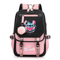 Disney Lilo Stitch Backpacks Teenager USB Charging Laptop Backpack Women Men Rucksack Travel Bag Mochila