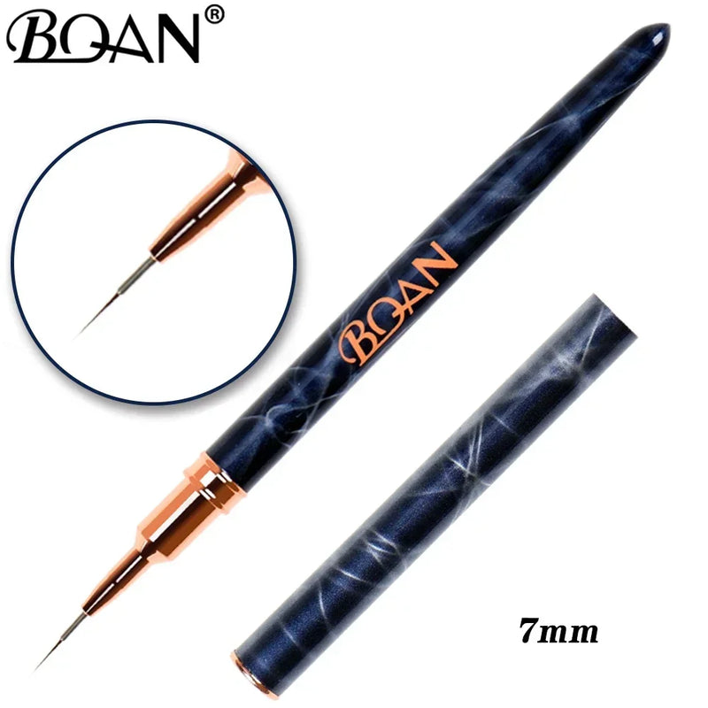 1pcs Marbled Nail Brush Gel Brush For Manicure Acrylic UV Gel Extension Pen Nail Polish Painting Drawing Brush Liner Nail Brush