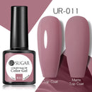 UR SUGAR - Esmalte de uñas en gel semipermanente rosa nude con purpurina, color sólido, 7,5 ml, para manicura semipermanente UV LED