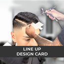 Hairline Enhancement Card Beard Line Up Shaping Tool Lineup Guide for Styling and Edging Shape Up Tool Multi-Use Hairline Guide