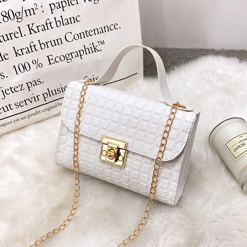 Ladies hand bags Women's bag Chain crossbody bag Simple and fashionable portable small square bag mini bag  tote bag