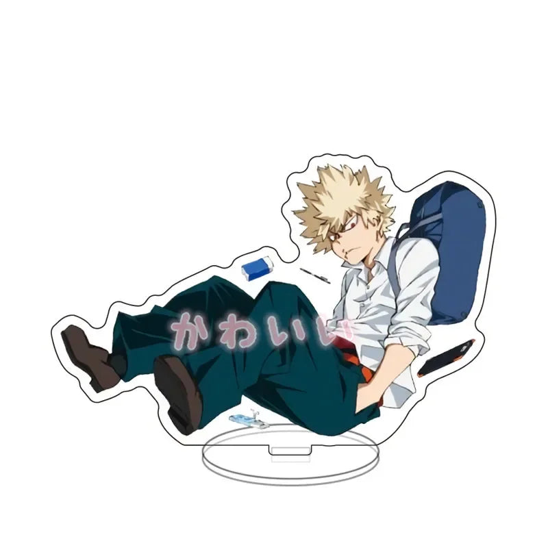 Anime Izuku Midoriya Katsuki Bakugo Tomura Shigalaki OCHACO URARAKA Acrylic Stand Doll Game Figure Model Plate Cosplay Toy Gift