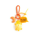 Creative Candy Color Flower Heart Pendant Keychain Cute Small Flower Key Ring Bag Pendant Accessories Luminous Turtle Pendant