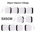 20/10Pcs 5*5cm EMS Tens Electrodes for Muscle Stimulator Physiotherapy Therapy Machine Pads Slimming Massager Adhensive Gel Pad