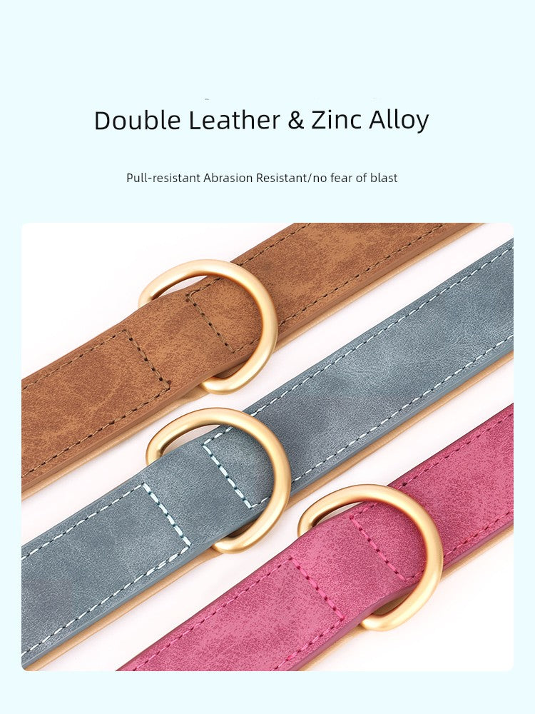 Medium-Sized Dog Jarre Aero Bull Corgi Double Layer Anti-Strangulation Dog Collar