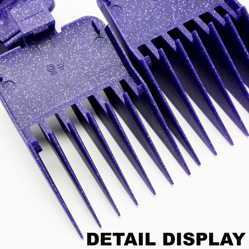Professional electric hair clipper comb 10PC Purple Limit Comb Suitable for M10, R77F, 2020C, KULILANG, WMARK, BRCILIP Barbers ﻿