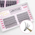 Abonnie Lash Clusters DIY Eyelash C/D Curl Mega 60 Segmented Fluffy Volume Individual Clusters Lashes