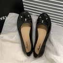 Women's New Summer PVC Wear Low Top Shallow Mouth Single Shoes Casual Fashion Bow Sandals