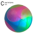Pet Light Up Toy Ball Glowing LED Puppy Flashing Elastic Ball Toy Color Light TPR Ball Interactive Toys For Cats Small Dogs