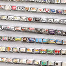 Sweet Red Cherry Bow Knot Heart Pendant Cherry Italian Charm Links Fit 9mm Stainless Steel Bracelet Women Jewelry DIY Making