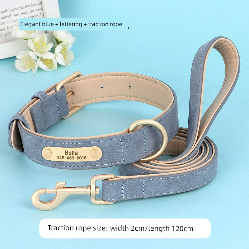 Medium-Sized Dog Jarre Aero Bull Corgi Double Layer Anti-Strangulation Dog Collar