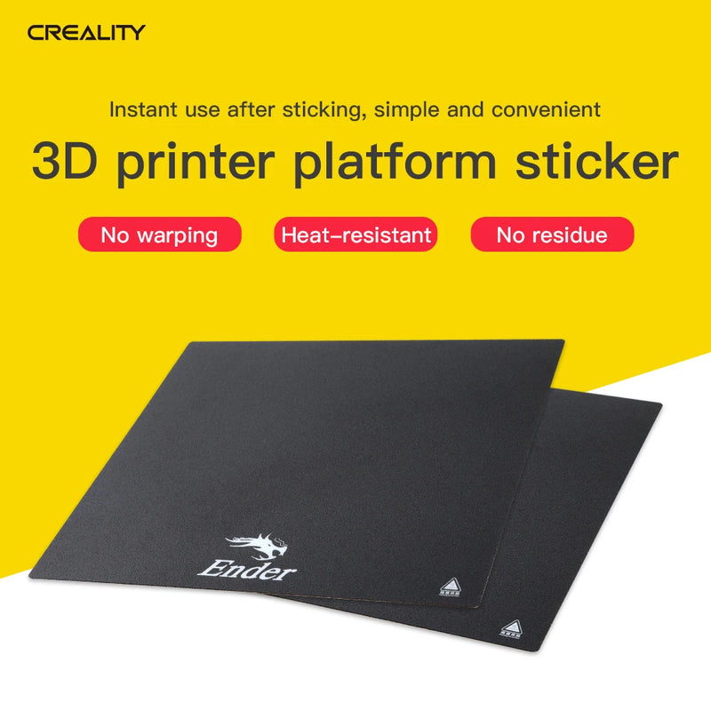CREALITY 3D Original Black Build Surface With 3M Sticker 3D Printer Heated Bed Sheet Paper For Creality Ender-3 235*235mm