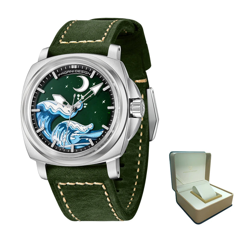 New PAGANI DESIGN 43MM Men Mechanical Watches Luxury Sapphire Glass Automatic Watch 100M Waterproof Super Luminous Watch for Men