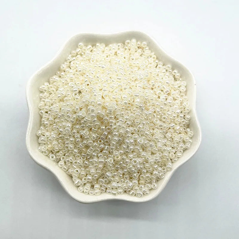 15g/lot 2mm 3mm 4mm Effect of The Cream Charm Czech Glass Seed Beads DIY Bracelet Necklace Beads for Jewelry Making Accessories