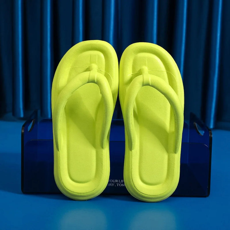 Non-slip Women's Slippers High Quality Candy Colors EVA Bathroom Slippers Cute Soft Couple Sandals Summer